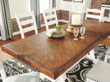Load image into Gallery viewer, Valebeck - Rectangular Dining Room Table - White / Brown