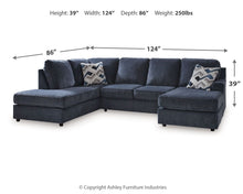 Load image into Gallery viewer, Albar Place - 2-Piece Sectional With Raf Sofa Chaise - Cobalt