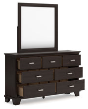 Load image into Gallery viewer, Covetown - Dresser And Mirror - Dark Brown