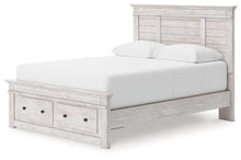 Load image into Gallery viewer, Makidern - Panel Storage Bed With Storage Footboard
