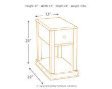Load image into Gallery viewer, Breegin - Chair Side End Table - Removable Tray - Brown