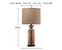 Load image into Gallery viewer, Laurentia - Glass Table Lamp - Champagne