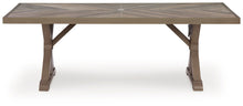 Load image into Gallery viewer, Laguna Heights - Rectangular Dining Table With Umbrella Option - Beige
