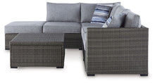 Load image into Gallery viewer, Petal Road - Loveseat Sectional, Ottoman, Table Set (Set of 4) - Gray