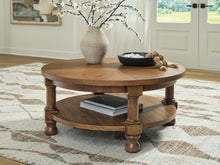 Load image into Gallery viewer, Chadworth - Round Cocktail Table - Medium Brown
