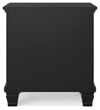Load image into Gallery viewer, Lanolee - Two Drawer Nightstand - Black