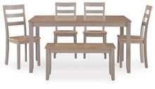 Load image into Gallery viewer, Harperfeld - Dining Room Table Set (Set of 6) - Natural / Gray