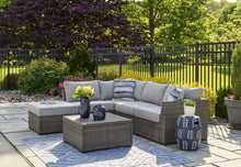 Load image into Gallery viewer, Petal Road - Loveseat Sectional, Ottoman, Table Set (Set of 4) - Gray