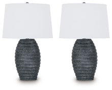 Load image into Gallery viewer, Caronick - Poly Table Lamp (Set of 2) - Antique Silver Finish
