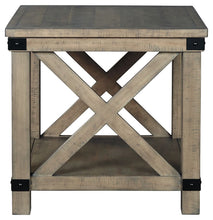 Load image into Gallery viewer, Aldwin - Rectangular End Table - Crossbuck Styling - Gray