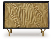 Load image into Gallery viewer, Tayner - Accent Cabinet - Black / Gold Finish