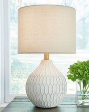 Load image into Gallery viewer, Wardmont - Ceramic Table Lamp - White