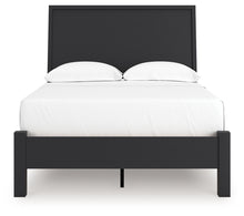 Load image into Gallery viewer, Danziar - Full Panel Bed With Low Footboard - Black