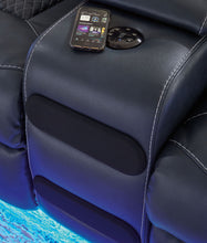 Load image into Gallery viewer, Fyne-dyme - Power Reclining Loveseat With Console/Adj Hdrst