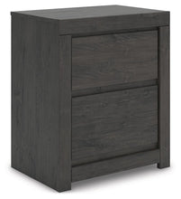 Load image into Gallery viewer, Fraluna - Two Drawer Night Stand - Charcoal