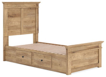 Load image into Gallery viewer, Makidern - Panel Storage Bed With 2 Under Bed Storage Units