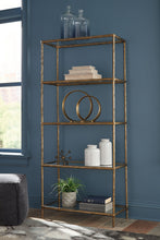 Load image into Gallery viewer, Ryandale - Bookcase - Antique Brass Finish
