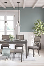 Load image into Gallery viewer, Wrenning - Dining Room Table Set (Set of 6) - Gray