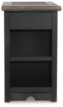 Load image into Gallery viewer, Tyler Creek - Chair Side End Table - Grayish Brown / Black