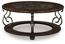 Load image into Gallery viewer, Frallyn - Round Cocktail Table - Dark Brown