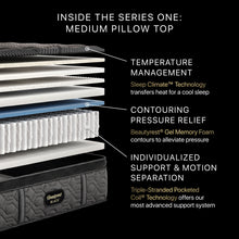 Load image into Gallery viewer, Beautyrest Black - 14.75" Series One Medium Pillow Top Mattress