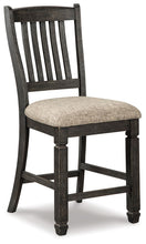 Load image into Gallery viewer, Tyler Creek - Upholstered Barstool (Set of 2) - Black / Grayish Brown