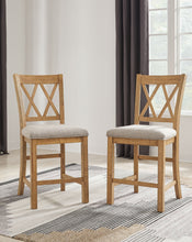 Load image into Gallery viewer, Havonplane - Upholstered Barstool (Set of 2) - Brown