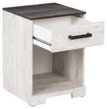 Load image into Gallery viewer, Shawburn - One Drawer Night Stand - Whitewash / Charcoal Gray