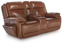 Load image into Gallery viewer, Healy Pier - Power Reclining Loveseat With Console / Adj Headrest - Chocolate