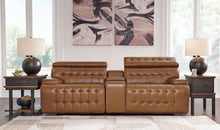 Load image into Gallery viewer, Temmpton - 3-Piece Power Reclining Sectional Loveseat With Console - Chocolate