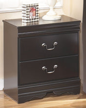 Load image into Gallery viewer, Huey Vineyard - Two Drawer Night Stand - Black