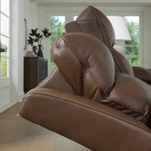 Load image into Gallery viewer, Vonryan - Power Reclining Sofa With Adj Headrest - Tobacco