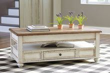 Load image into Gallery viewer, Realyn - Lift Top Cocktail Table - White / Brown