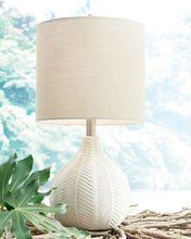 Load image into Gallery viewer, Rainermen - Ceramic Table Lamp - Off White