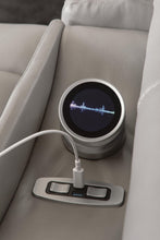 Load image into Gallery viewer, Real Moments - Power Reclining Loveseat With Audio Seating - Ash