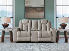 Load image into Gallery viewer, Elevate Edges - Glide Reclining Loveseat With Console - Coin