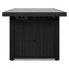Load image into Gallery viewer, Beachcroft - Rectangular Fire Pit Table - Black / Light Gray