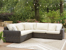 Load image into Gallery viewer, Kimora - 3-Piece Outdoor Sectional - Beige / Dark Brown