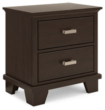 Load image into Gallery viewer, Covetown - Two Drawer Night Stand - Dark Brown