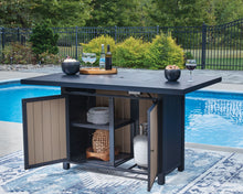 Load image into Gallery viewer, East Beach - Rectangular Bar Table With Fire Pit - Blue