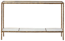 Load image into Gallery viewer, Ryandale - Console Sofa Table - Antique Brass Finish