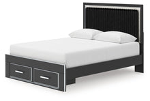 Load image into Gallery viewer, Zuraleus - Upholstered Panel Platform Storage Bed