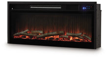 Load image into Gallery viewer, Entertainment Accessories - Fireplace Insert With Faux Birch Log Set - Black
