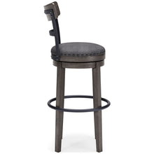 Load image into Gallery viewer, Caitbrook - Tall UPH Swivel Barstool - Gray
