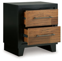 Load image into Gallery viewer, Kraeburn - Two Drawer Night Stand - Brown / Black