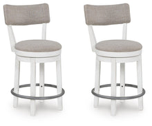 Load image into Gallery viewer, Robbinsdale - Upholstered Swivel Barstool (Set of 2) - Antique White