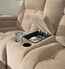 Load image into Gallery viewer, Mixed Motion - Power Reclining Loveseat With Console / Adjustable Headrest