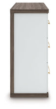 Load image into Gallery viewer, Kendanport - 3 Pc. - Dresser And 2 Nightstands - Brown / White