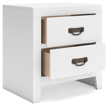 Load image into Gallery viewer, Binterglen - Two Drawer Night Stand - White