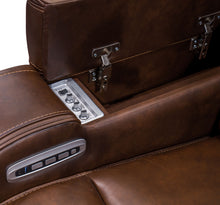 Load image into Gallery viewer, Knightington - Power Reclining Loveseat With Audio Seating